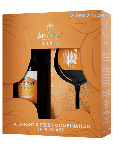 Coffert Cadeau Ararat Abricot 700 ml avec son verre