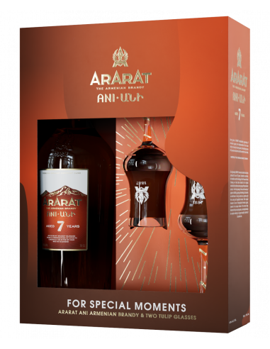 Gift Box Ararat Ani 700 ml with 2 glasses